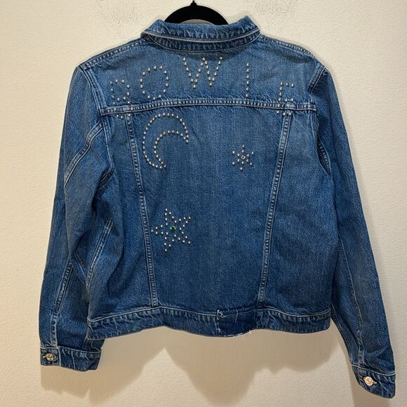 Bowie x MOTHER The Bruiser Embellished Denim Jacket Size M - Picture 9 of 11